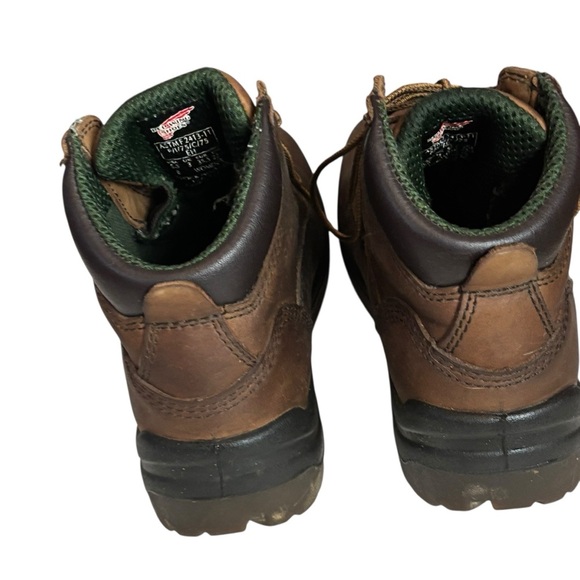 Red Wing 2340 Steel Toe Work Boots Women’s Sz 5.5 Brown Leather Slip Resistant - Picture 4 of 8